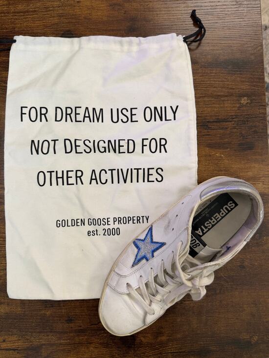 Golden Goose Shoes - Golden Goose Superstar Sneaker RIGHT FOOT ONLY White Blue Size EU 40 Single BAG